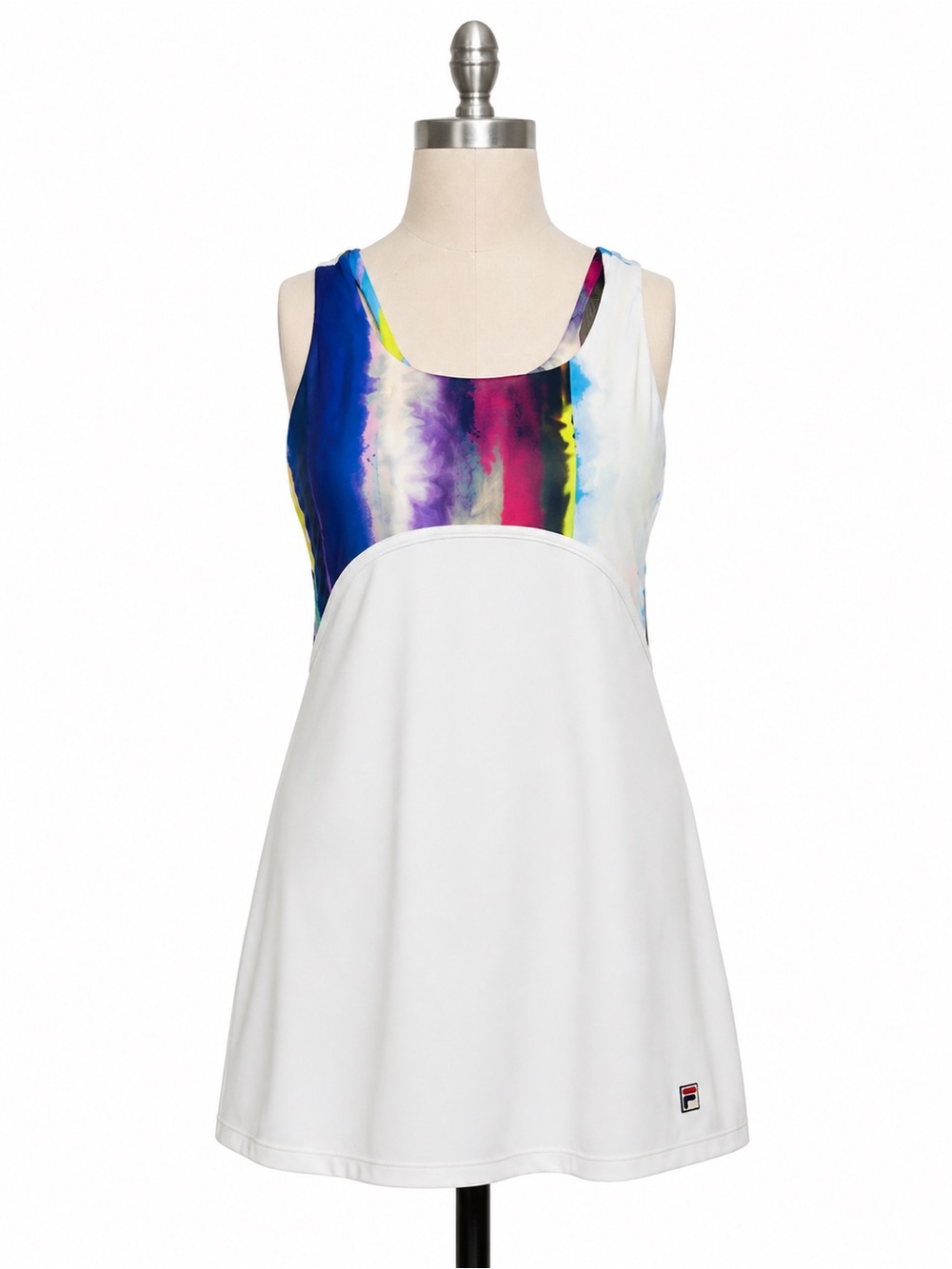 FILA Sport Tennis Dress NWT Medium White Multicolor Athletic Dress